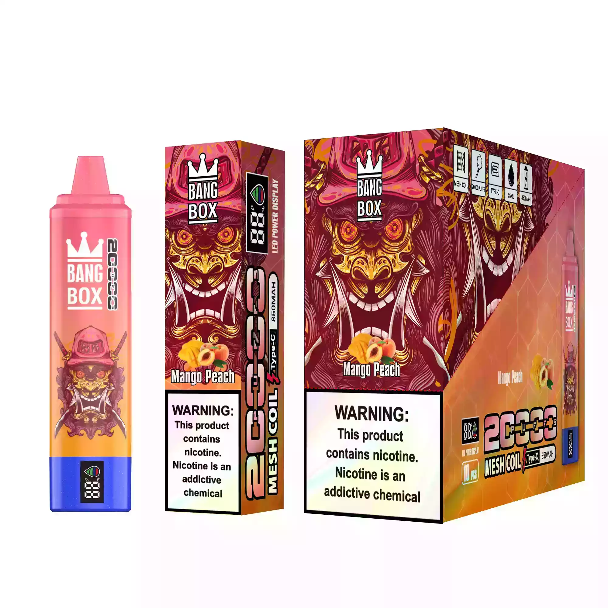 BANG BOX 20000 puffs Puissance et diversité aromatique