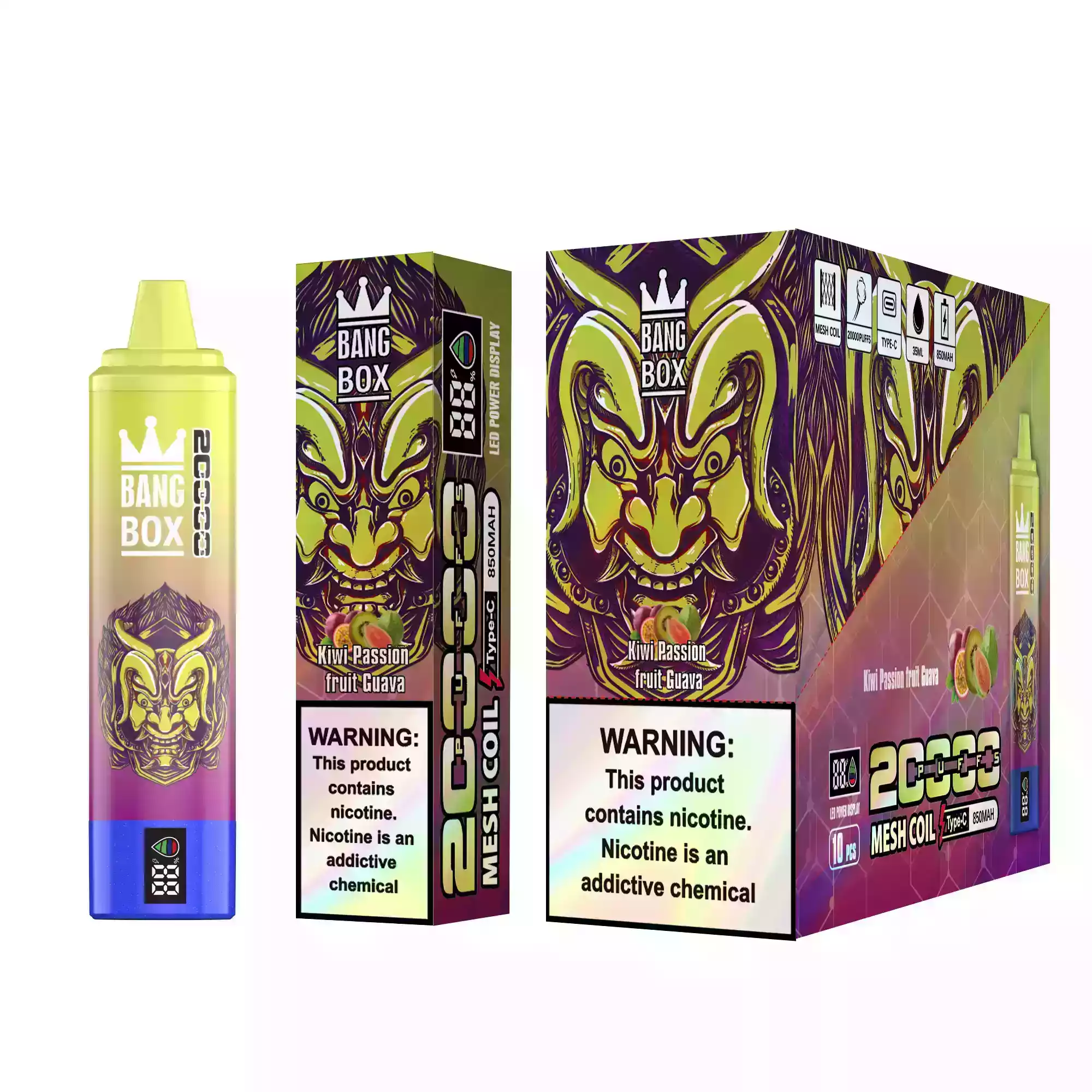 BANG BOX 20000 puffs Puissance et diversité aromatique
