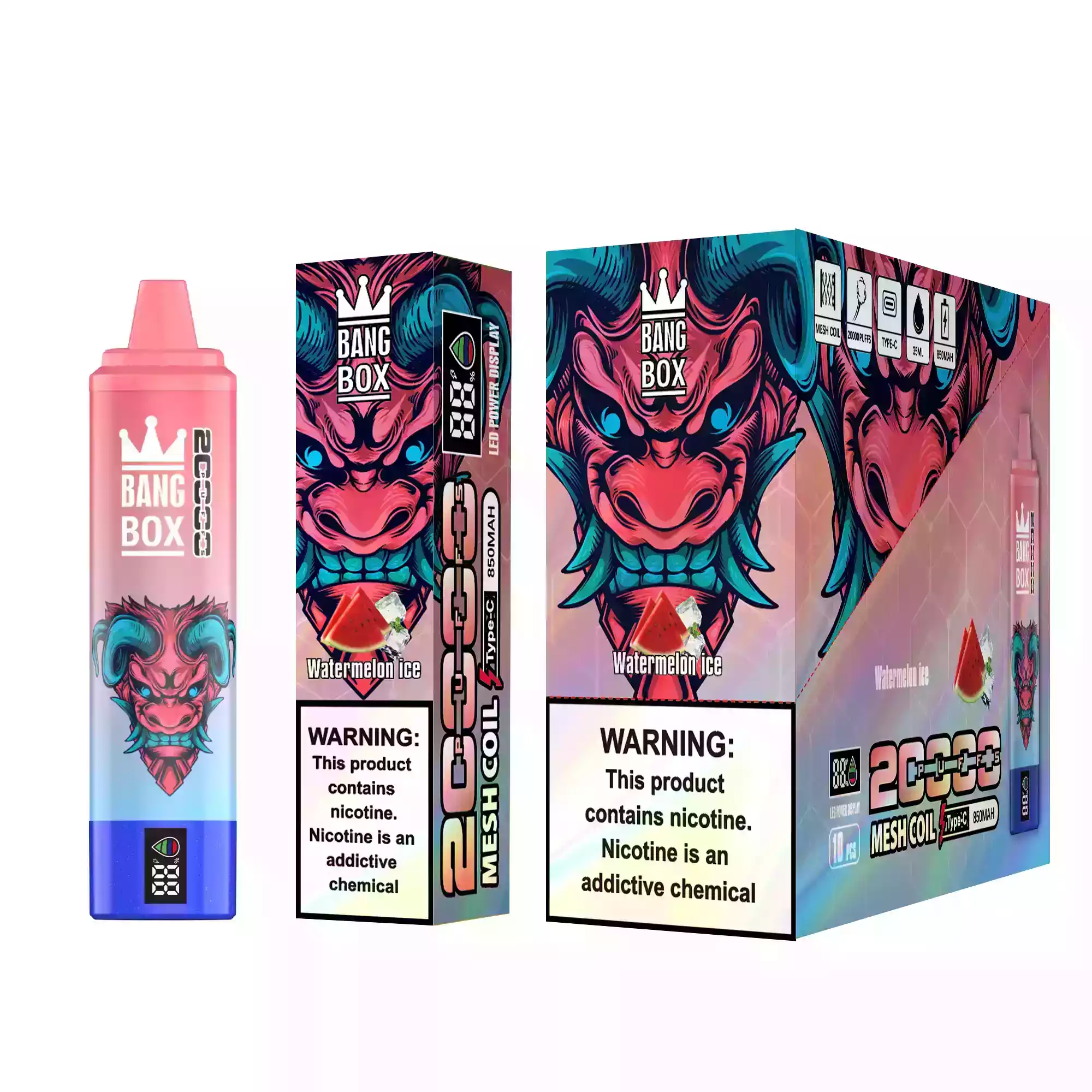 BANG BOX 20000 puffs Puissance et diversité aromatique