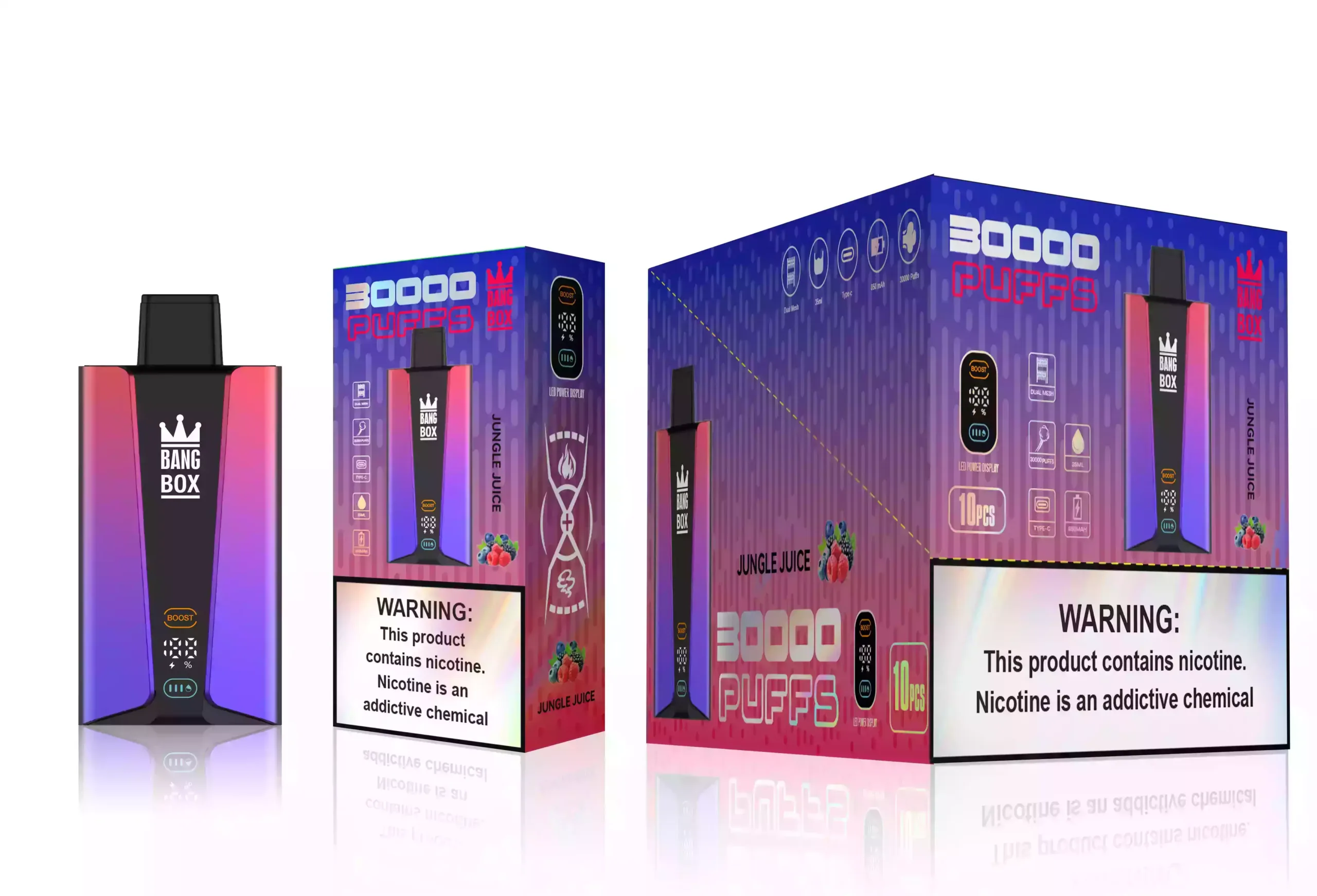 BANG BOX 30000 puffs Vape durable explosion de goûts