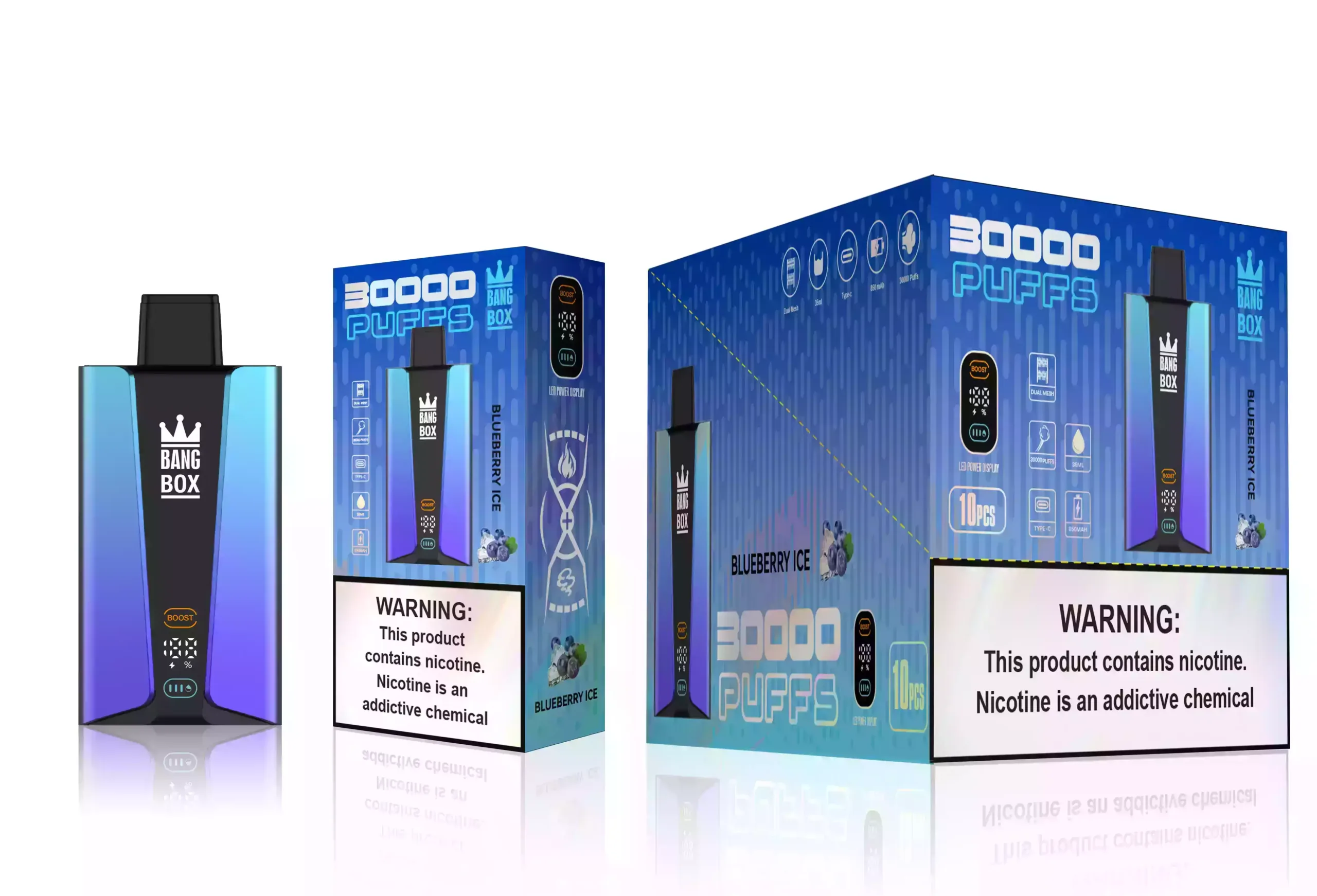 BANG BOX 30000 puffs Vape durable explosion de goûts
