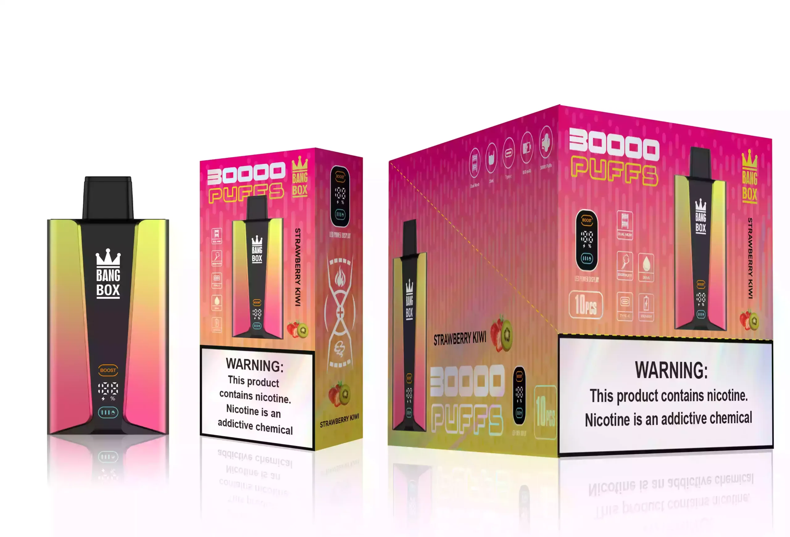 BANG BOX 30000 puffs Vape durable explosion de goûts