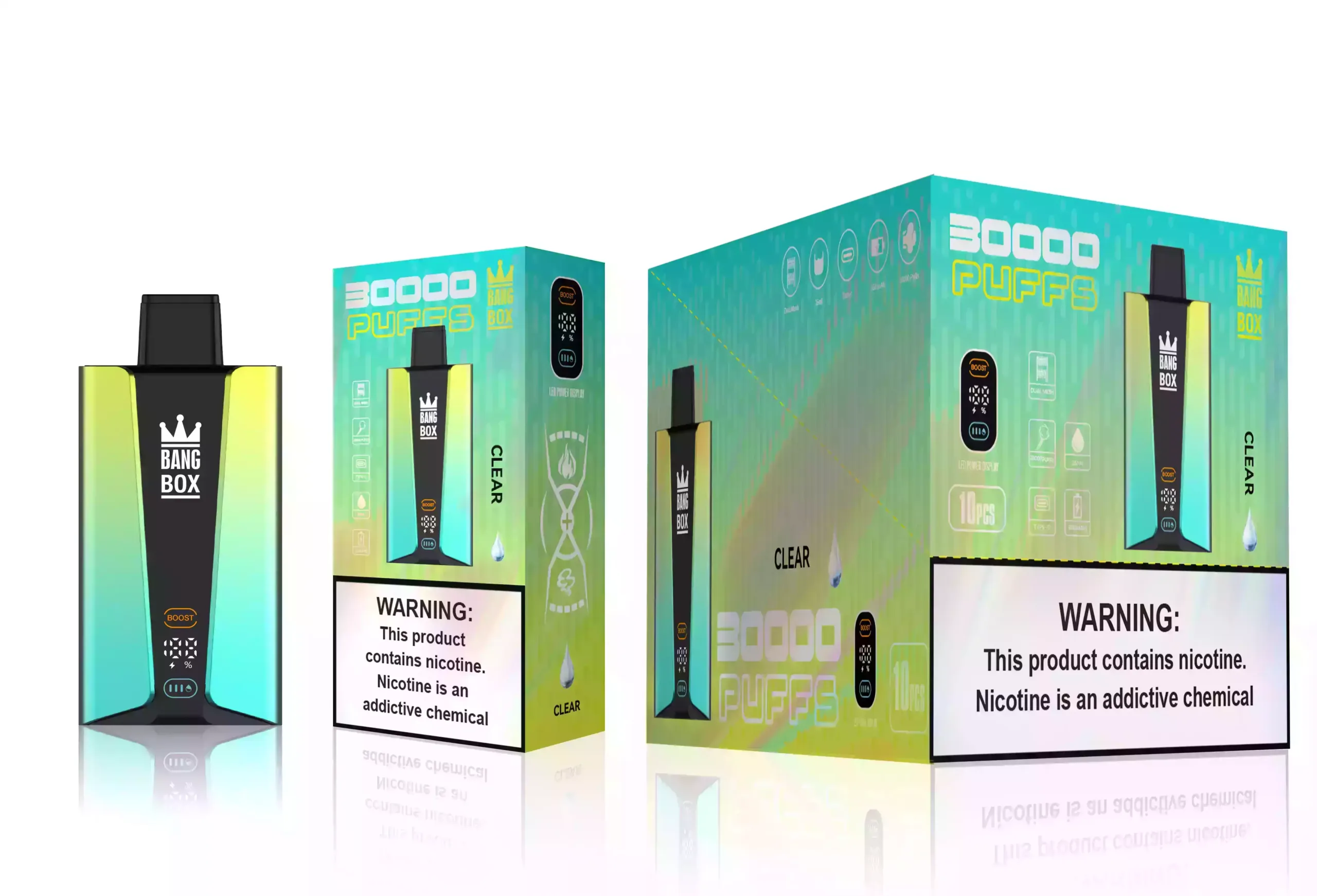 BANG BOX 30000 puffs Vape durable explosion de goûts