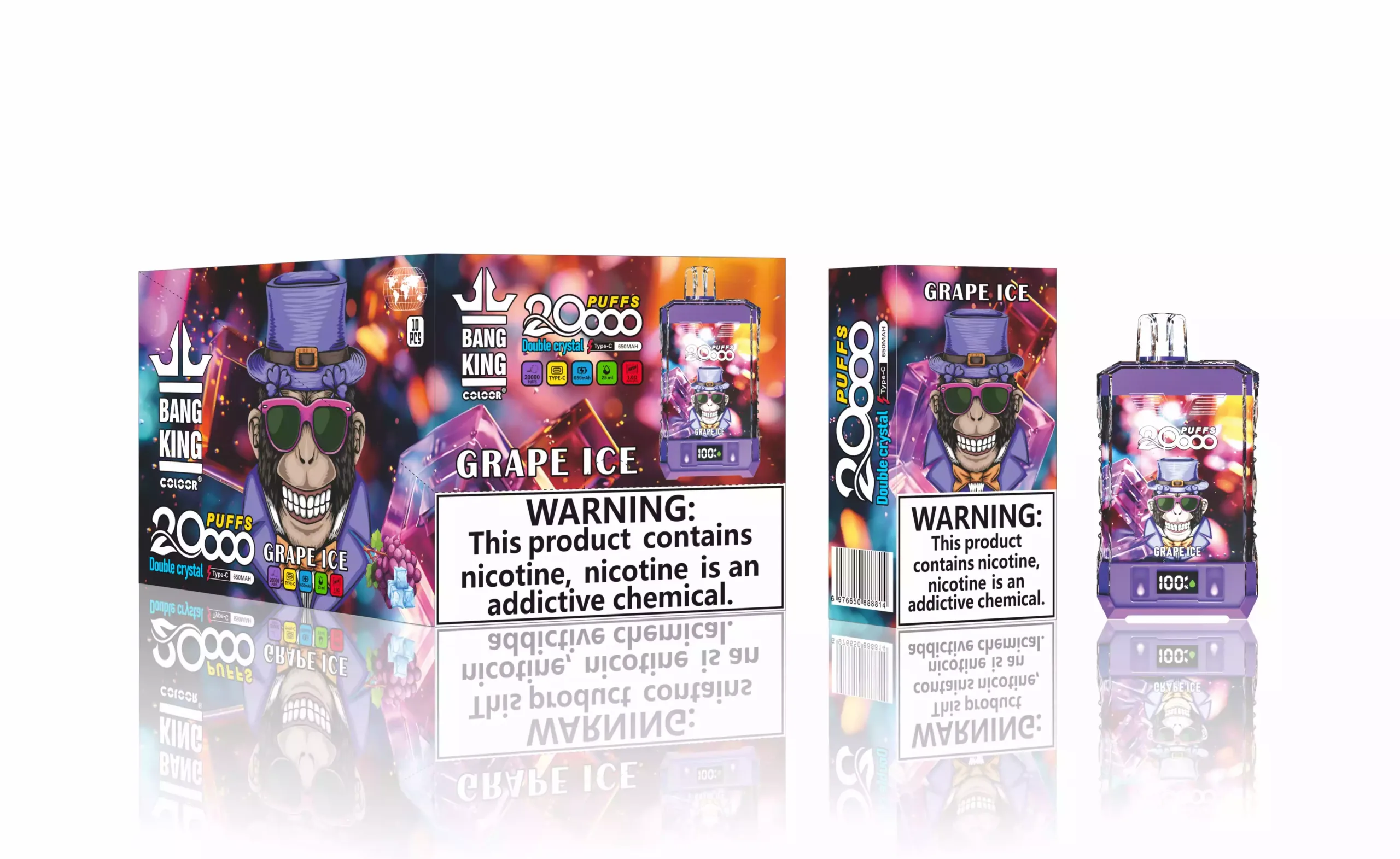 Bang King 20000 Puffs Vape Jetable 20K aux Saveurs Fruitées