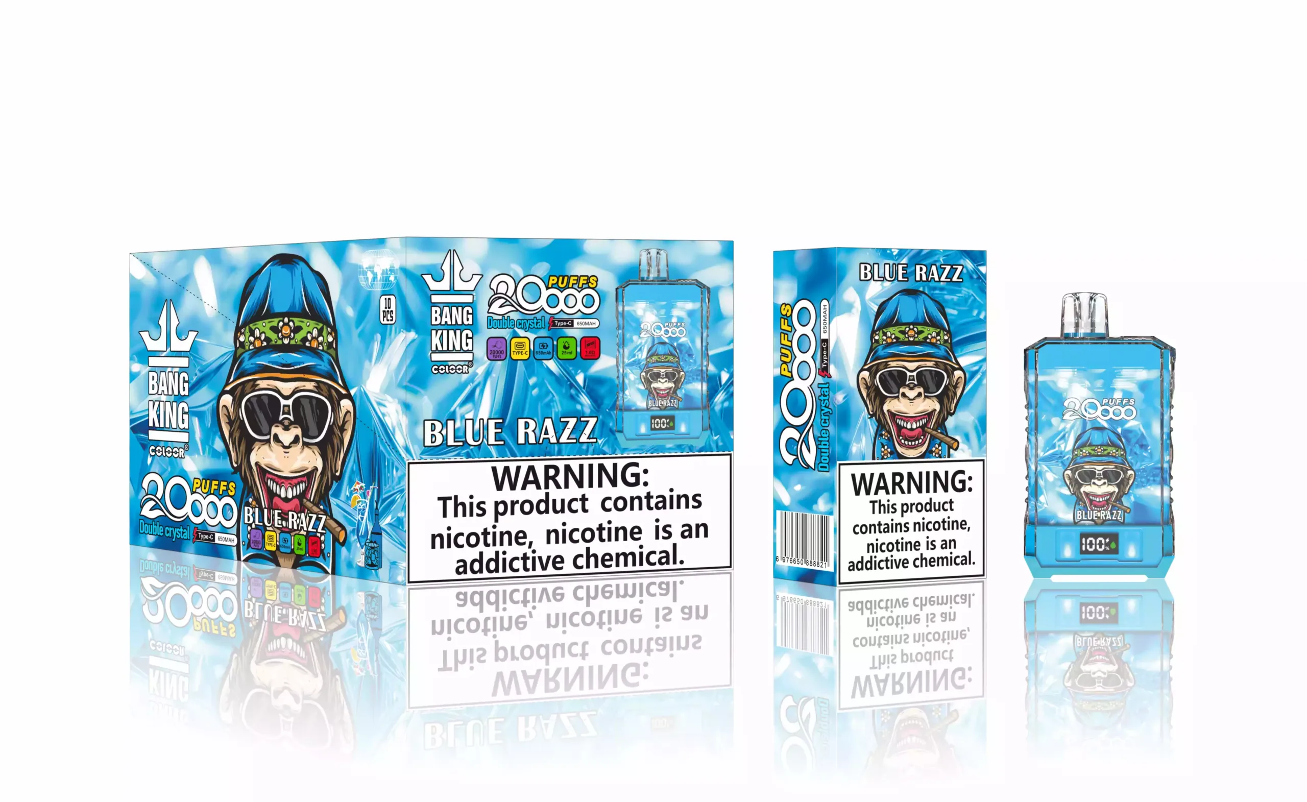 Bang King 20000 Puffs Vape Jetable 20K aux Saveurs Fruitées