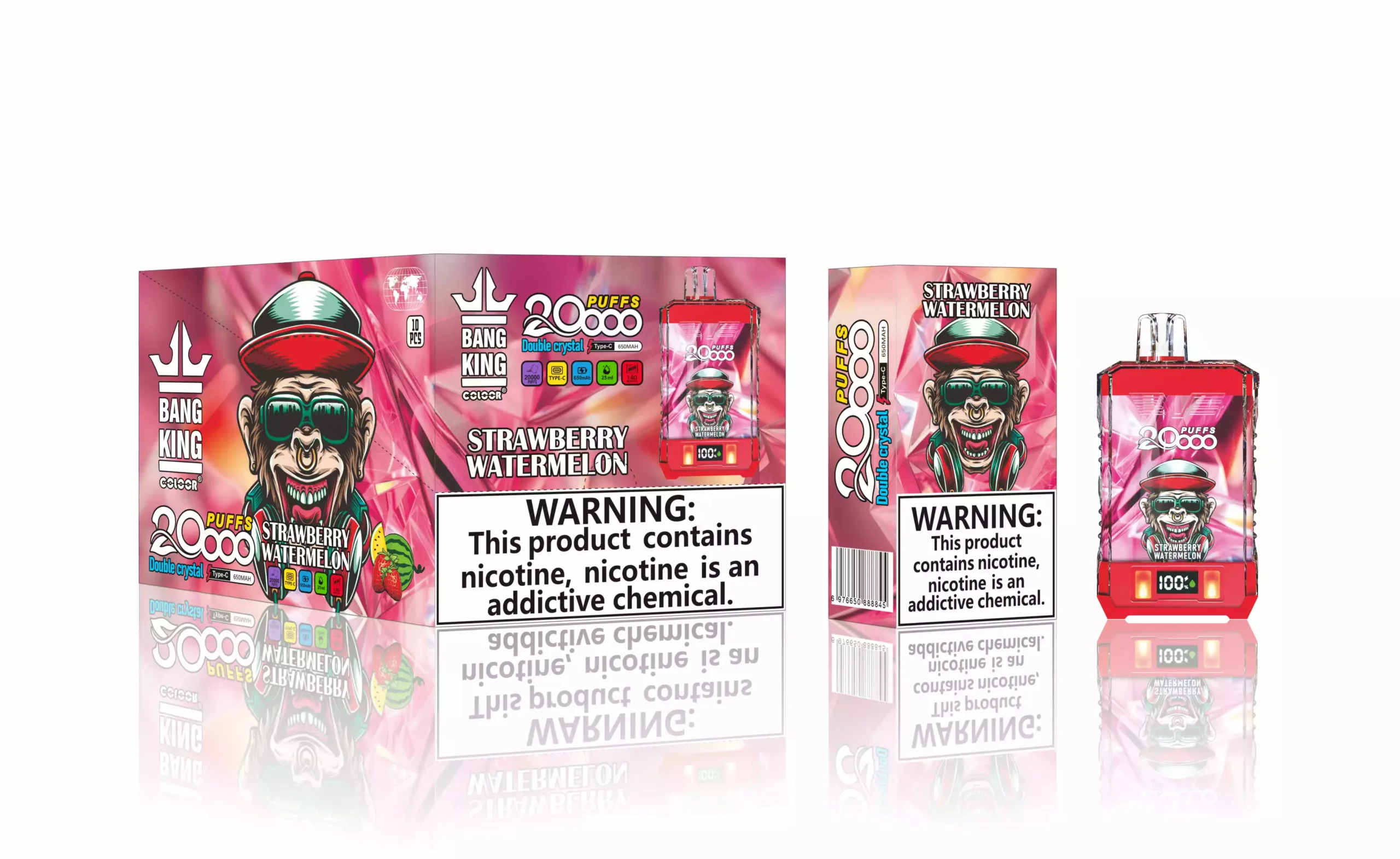 Bang King 20000 Puffs Vape Jetable 20K aux Saveurs Fruitées