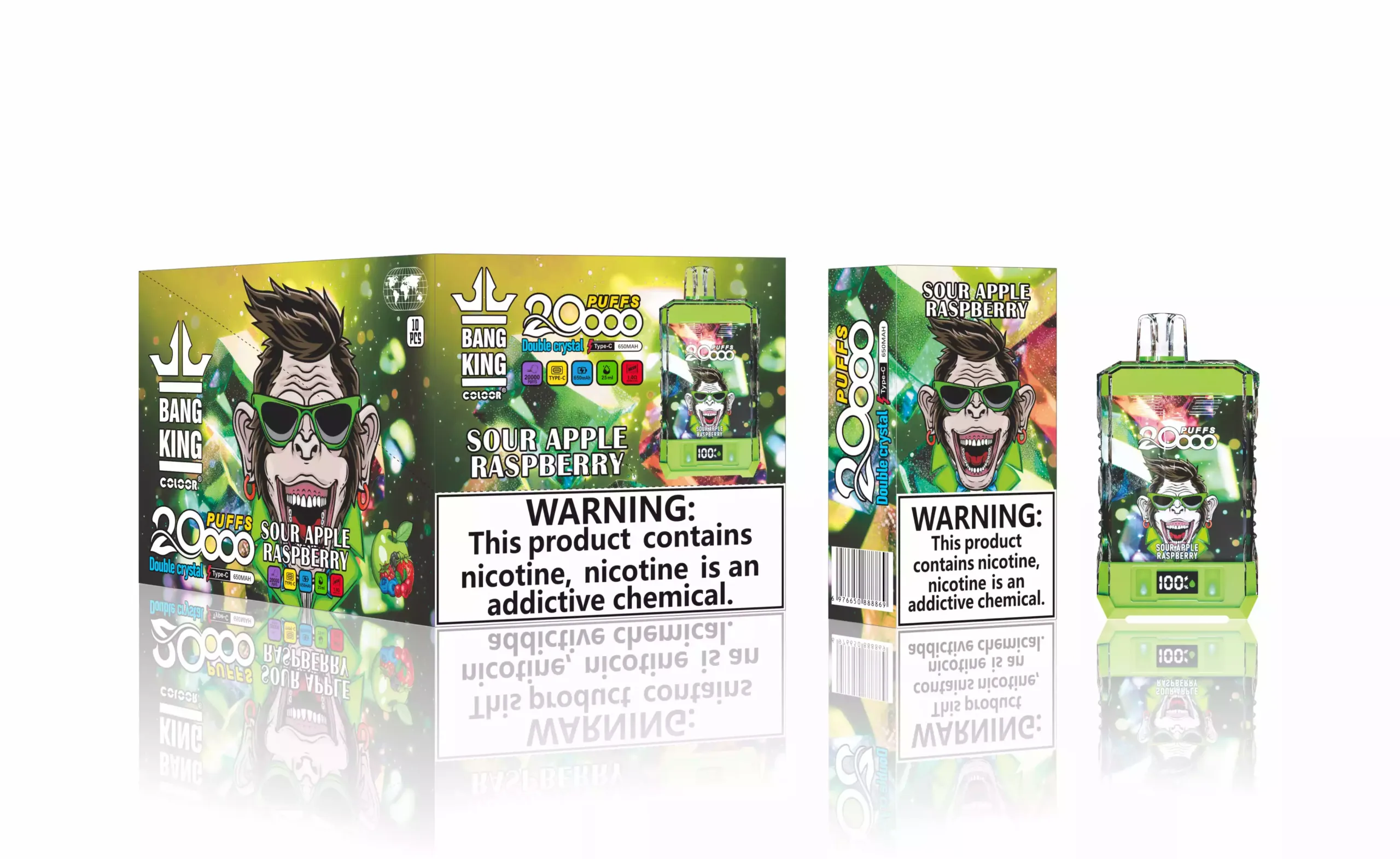 Bang King 20000 Puffs Vape Jetable 20K aux Saveurs Fruitées