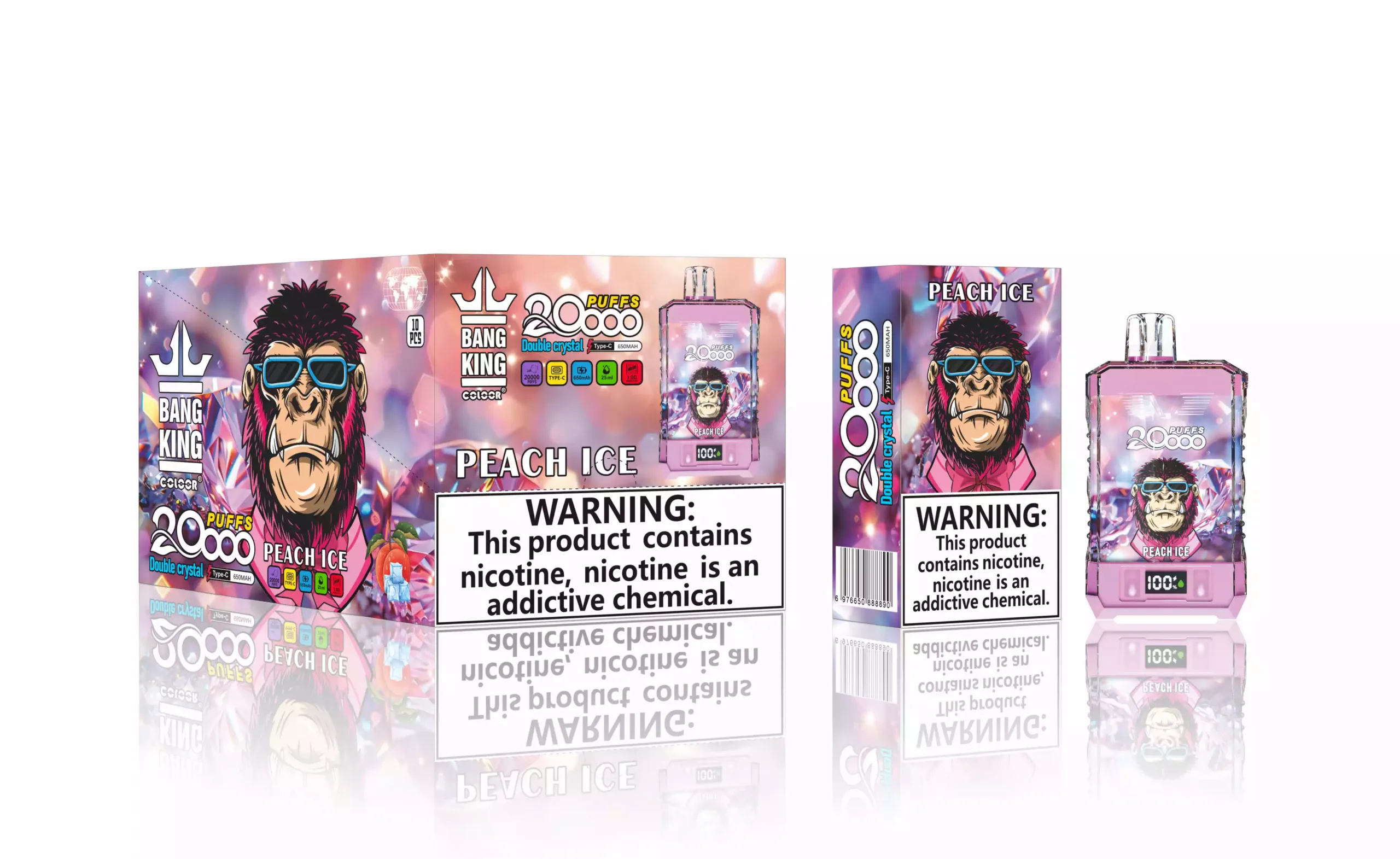 Bang King 20000 Puffs Vape Jetable 20K aux Saveurs Fruitées