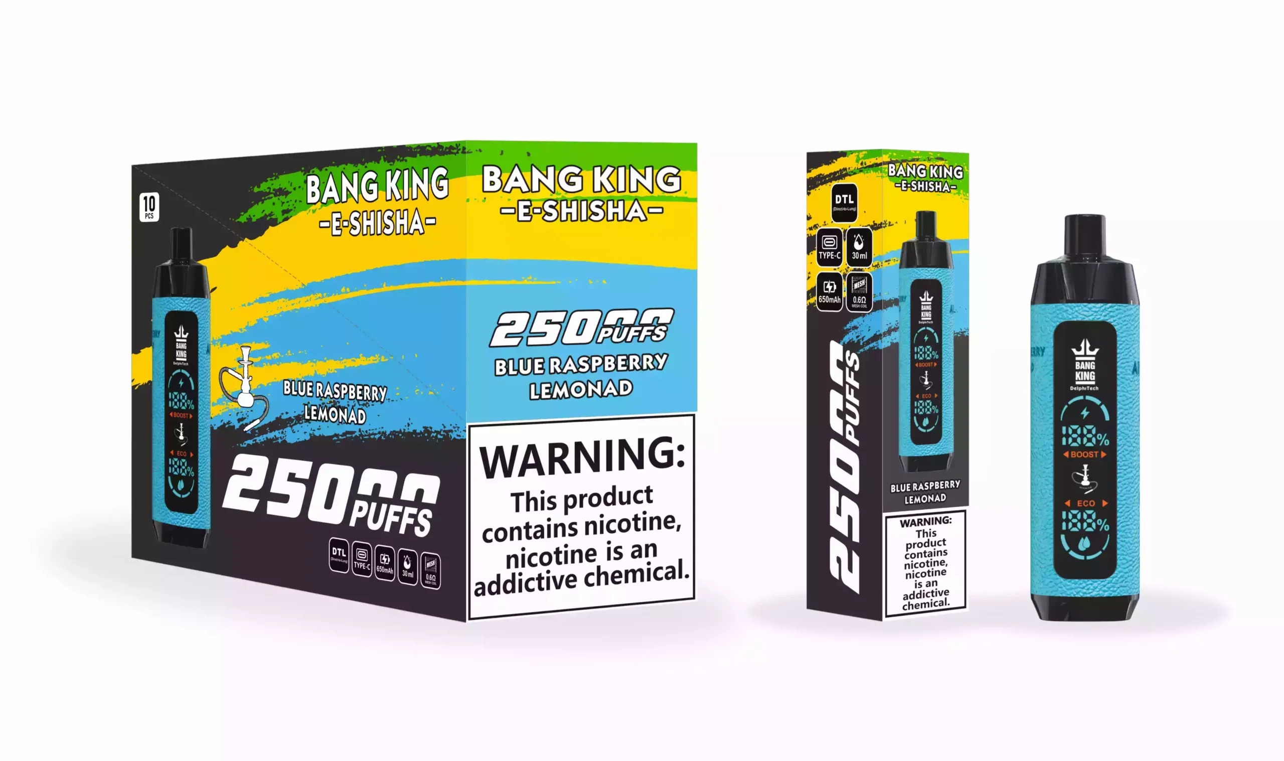 Bang King 25K 25000 Puffs Leather Case Vape premium jetable