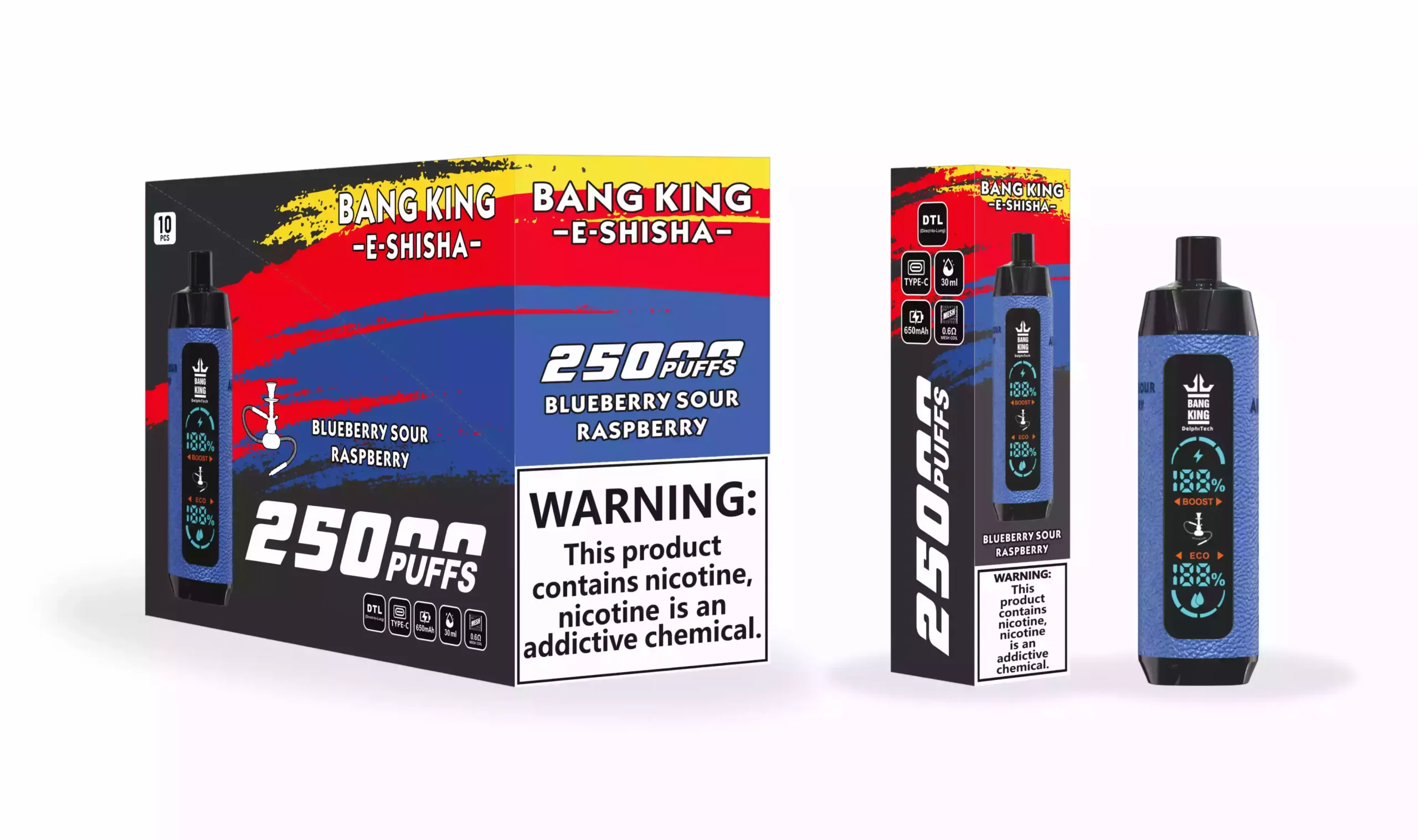 Bang King 25K 25000 Puffs Leather Case Vape premium jetable