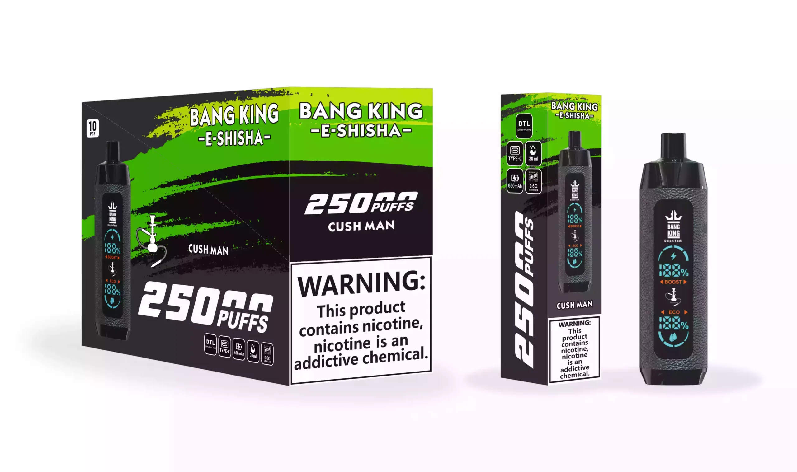 Bang King 25K 25000 Puffs Leather Case Vape premium jetable