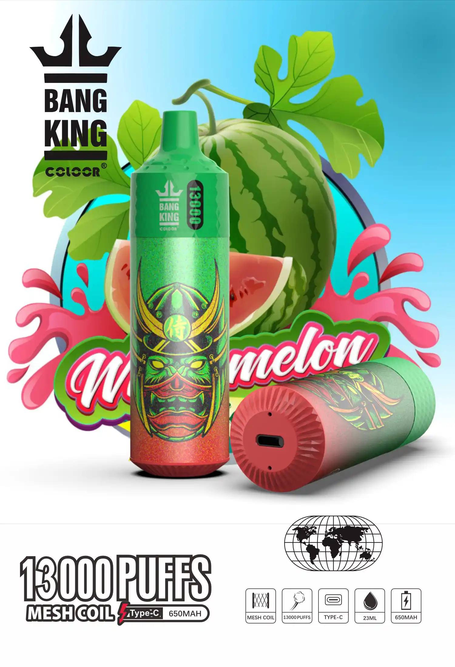 Bang king 13000 Puffs B13K Vape jetable puissante et portable