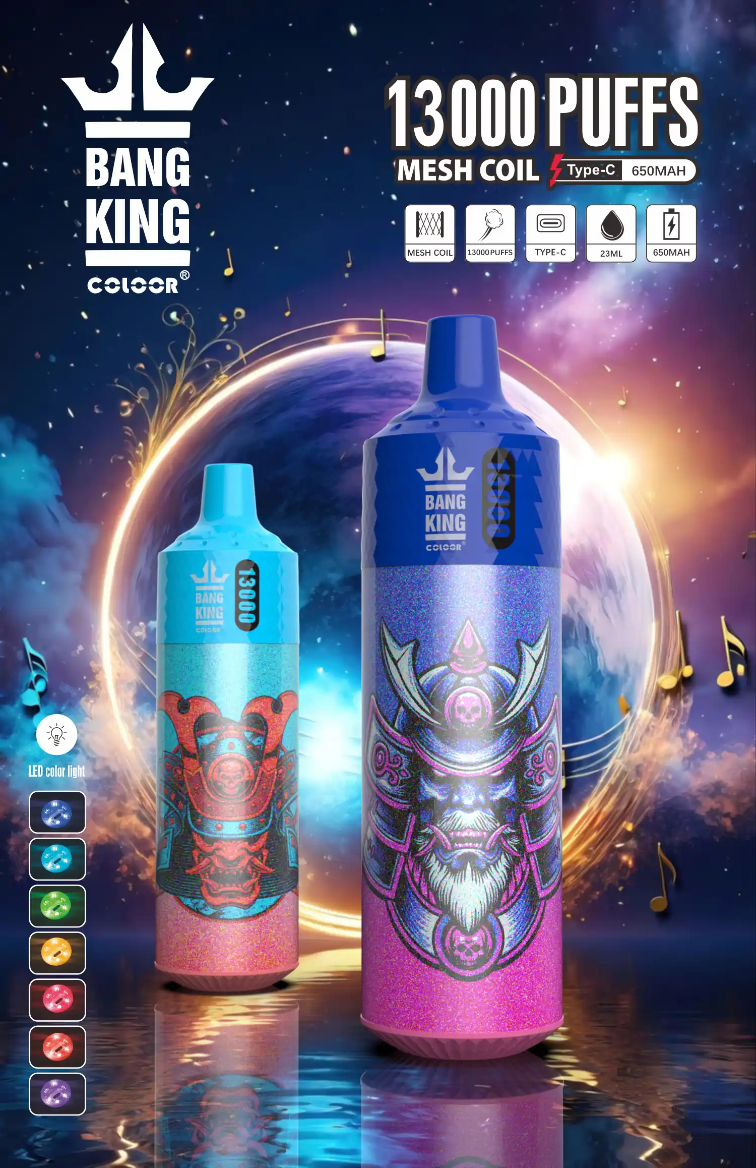 Bang king 13000 Puffs B13K Vape jetable puissante et portable