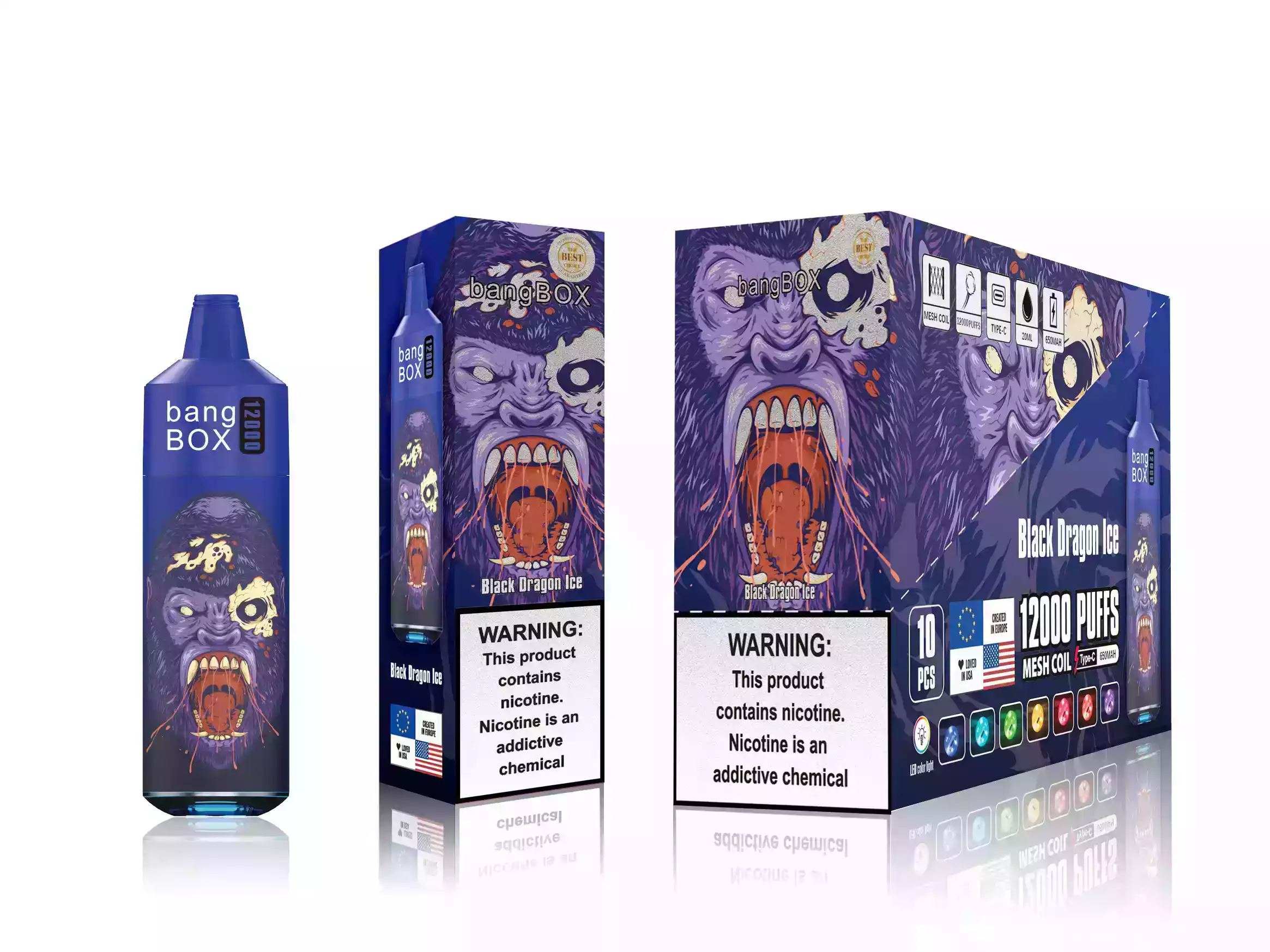 bang BOX 12000 puffs Vape jetable compacte et savoureuse – Image 11