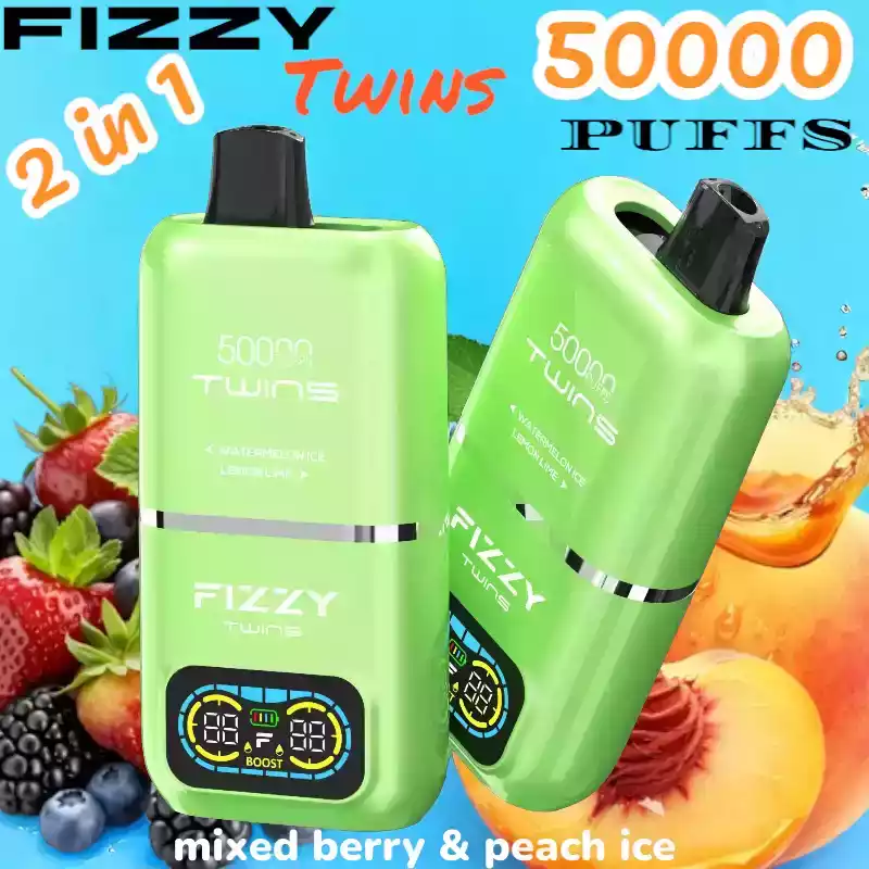 FIZZY Twins 50000 Puffs Vape Double Saveur avec Mesh Coil – Image 12