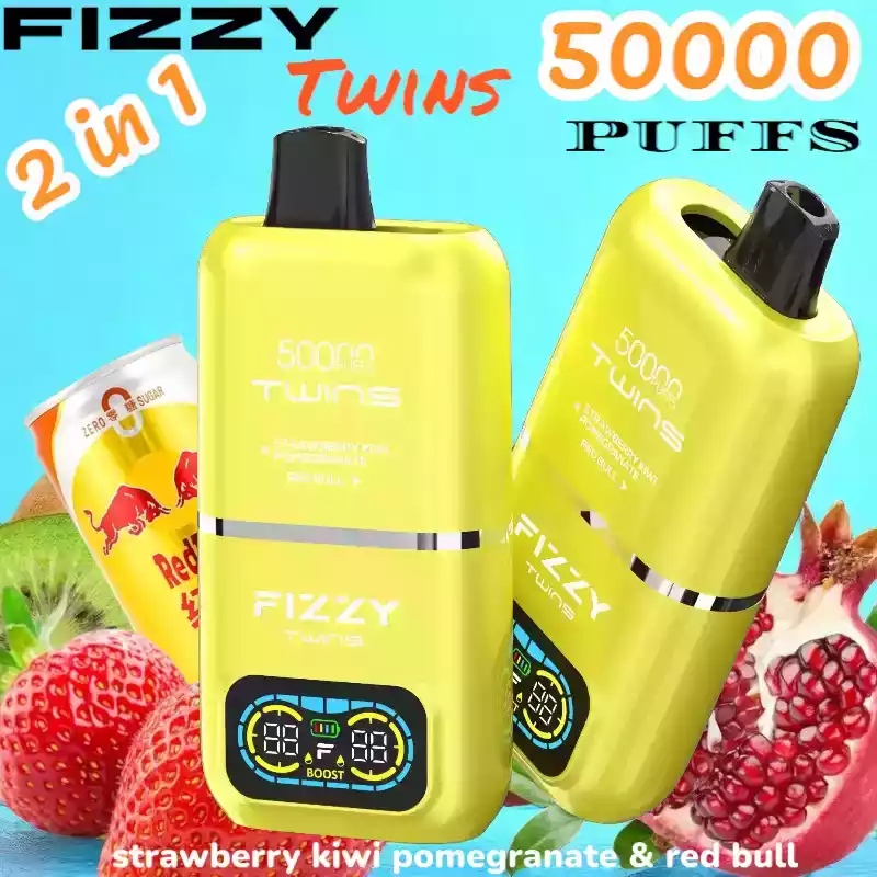 FIZZY Twins 50000 Puffs Vape Double Saveur avec Mesh Coil