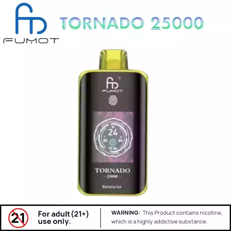 RandM Tornado 25000 Puffs Vape Écran TFT Dual Mesh Type-C