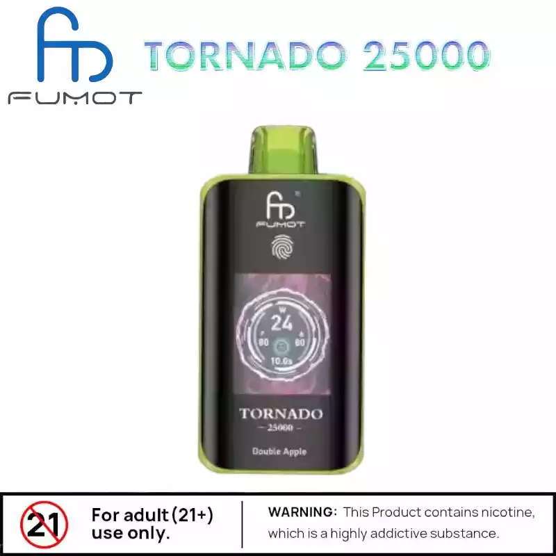 RandM Tornado 25000 Puffs Vape Écran TFT Dual Mesh Type-C