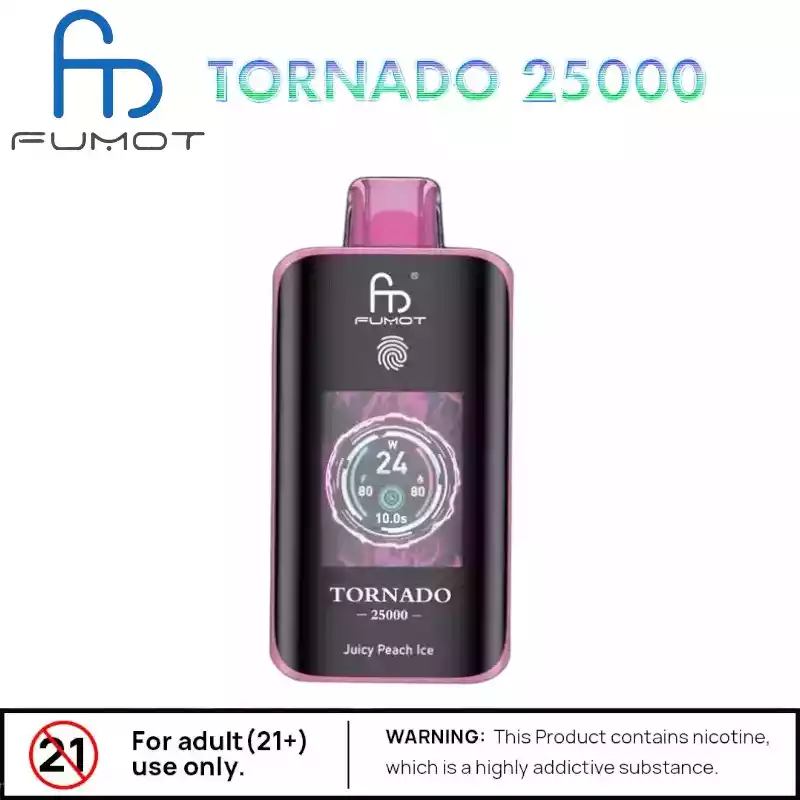 RandM Tornado 25000 Puffs Vape Écran TFT Dual Mesh Type-C